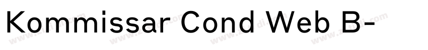 Kommissar Cond Web B字体转换 Kommissar Cond Web B字体转换